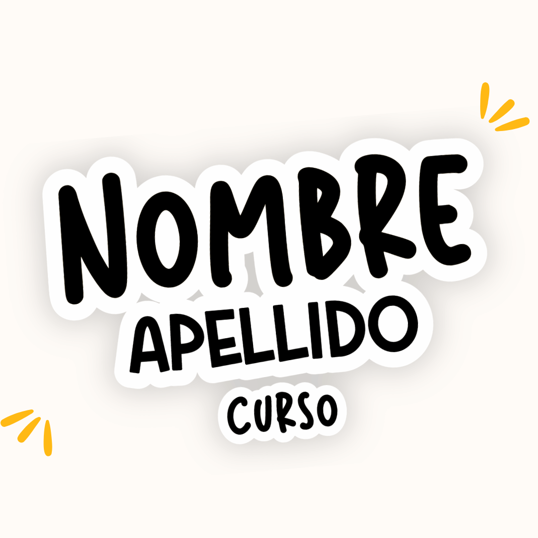 Etiquetas Solo Nombre