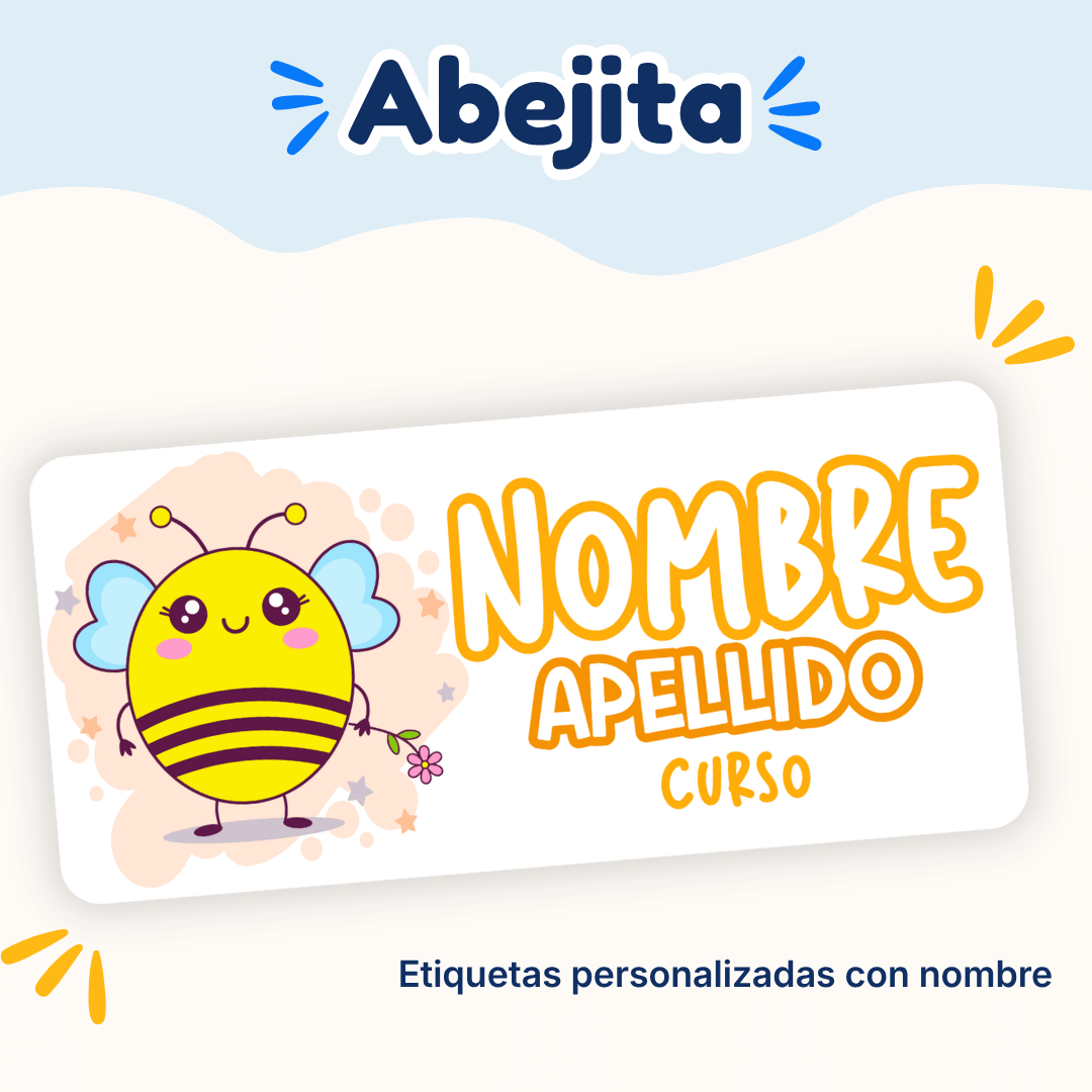 Abejita – Etiquetas Personalizadas con Nombre