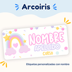 Arcoiris – Etiquetas Personalizadas con Nombre