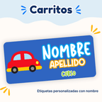 Carritos – Etiquetas Personalizadas con Nombre