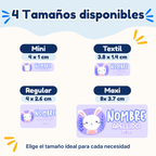Conejita – Etiquetas Personalizadas con Nombre
