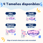 Espacio Niña – Etiquetas Personalizadas con Nombre