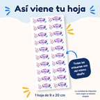 Espacio Niña – Etiquetas Personalizadas con Nombre