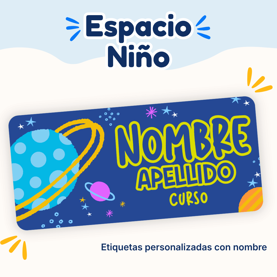 Espacio Niño – Etiquetas Personalizadas con Nombre