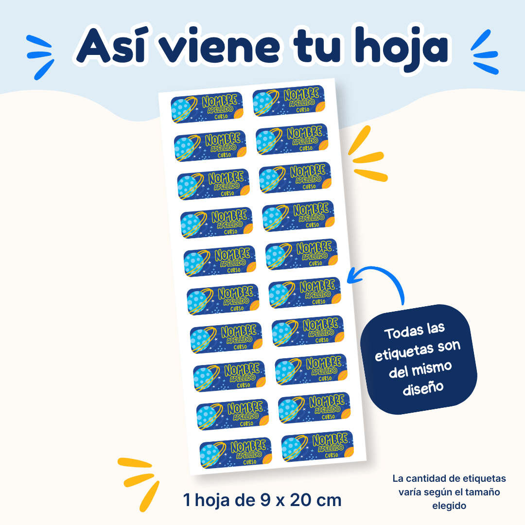 Espacio Niño – Etiquetas Personalizadas con Nombre
