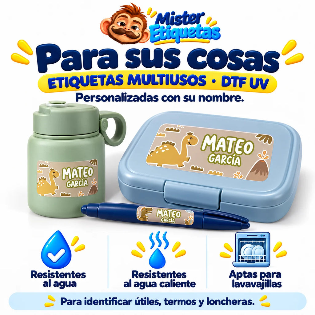 Cerdita Rosa – Etiquetas Personalizadas con Nombre