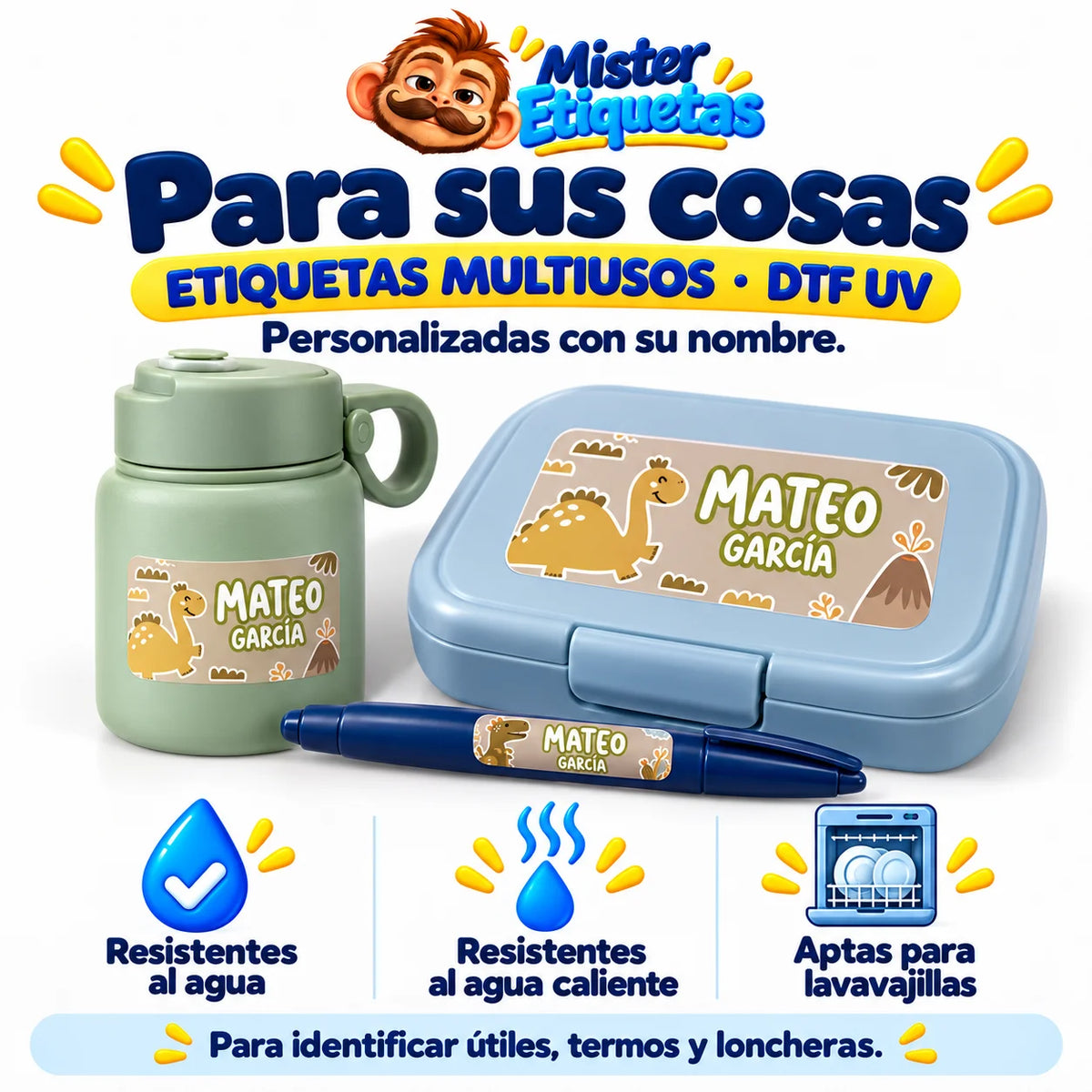 Abejita – Etiquetas Personalizadas con Nombre