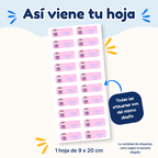 Gatica – Etiquetas Personalizadas con Nombre