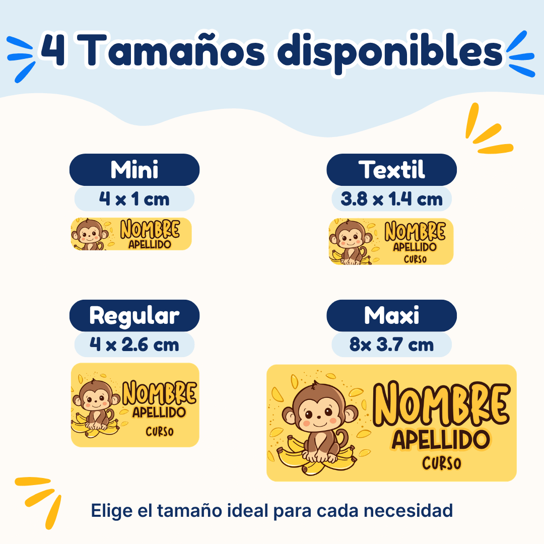 Miquito – Etiquetas Personalizadas con Nombre