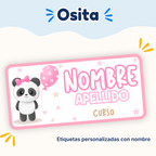 Osita – Etiquetas Personalizadas con Nombre