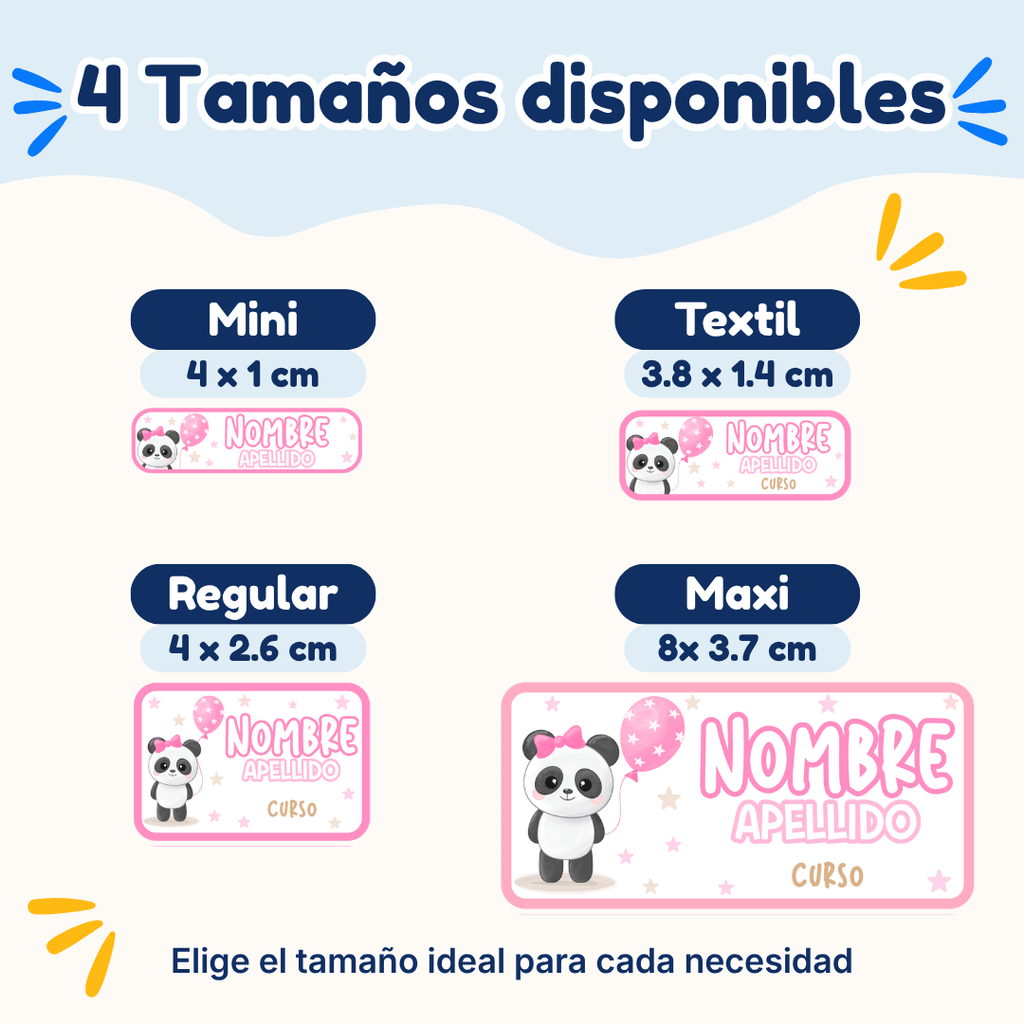 Osita – Etiquetas Personalizadas con Nombre