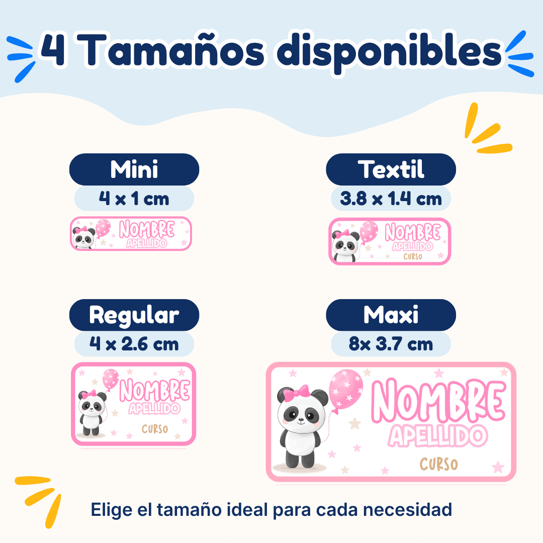 Osita – Etiquetas Personalizadas con Nombre